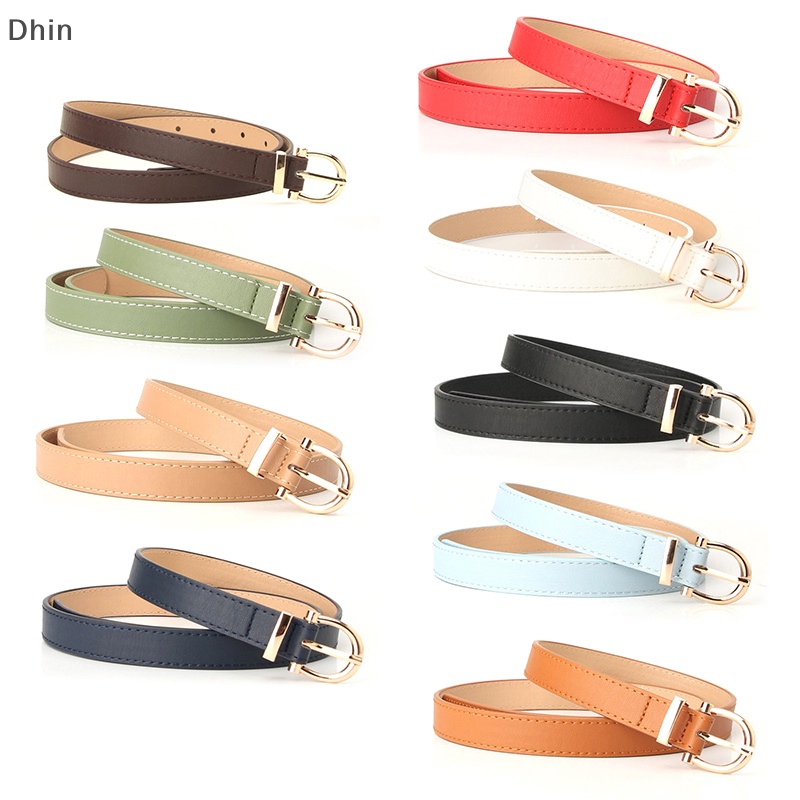 Thắt Lưng Da PU Khóa Kim Loại Đơn Giản Thời Trang Cho Nữ