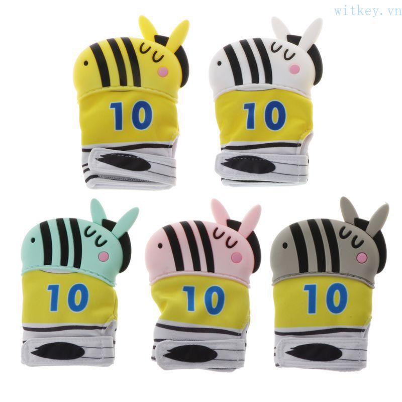 Găng Tay Họa Tiết Ngựa Vằn Xinh Xắn Dành Cho Bé Mọc Răng