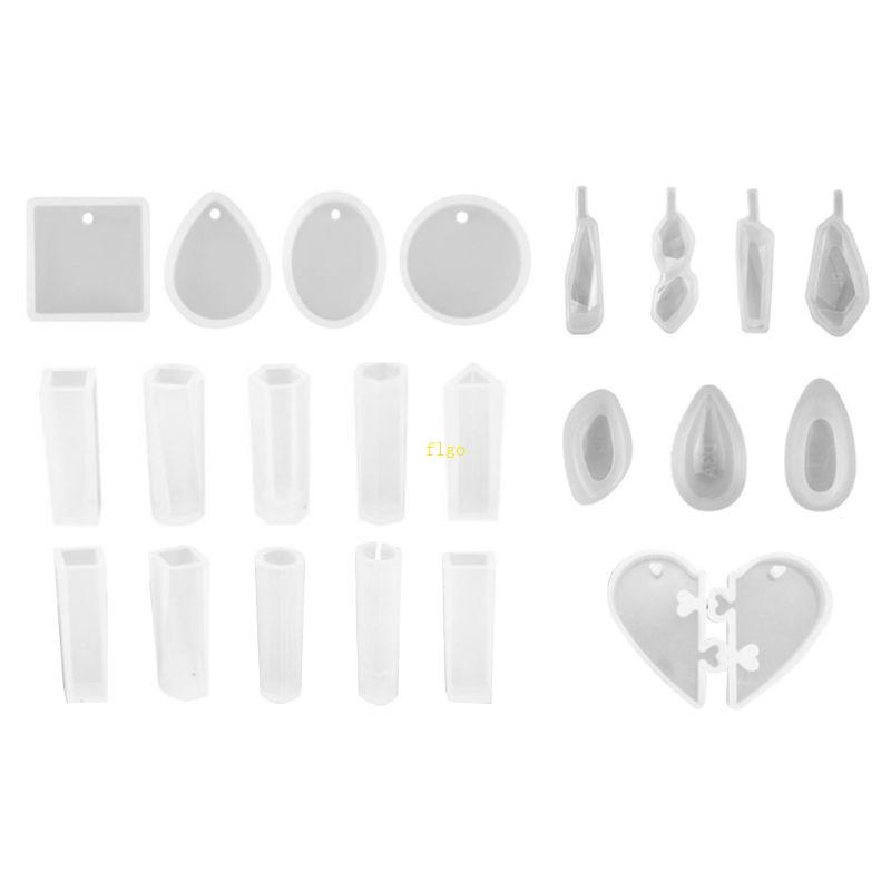 Set 23 Khuôn Làm Mặt Vòng cổ Bằng Epoxy Độc Đáo DIY