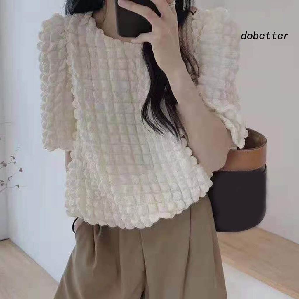 Đầm Ngắn Tay Cổ Chữ V Màu Sắc Đơn Giản Thời Trang Cho Nữ