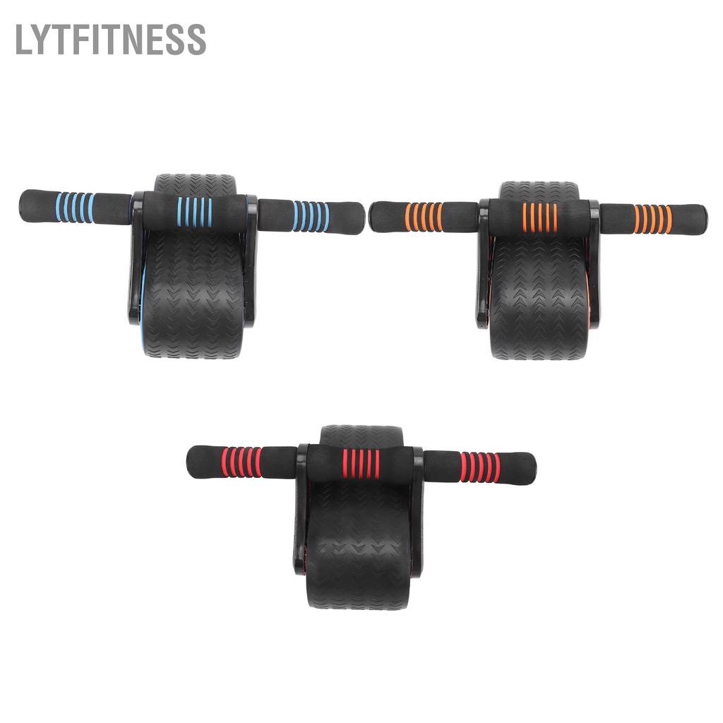 LYTFitness Con lăn tập bụng Bánh xe lò xo tự động với tay cầm tiện dụng Miếng đệm đầu gối cho phòng thể dục tại nhà