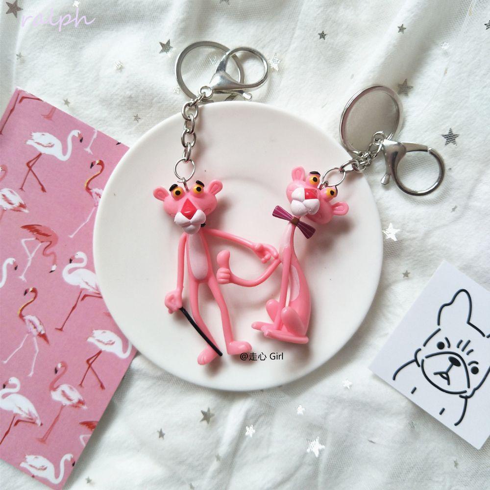 Móc Khóa Hình Báo Hồng Dễ Thương