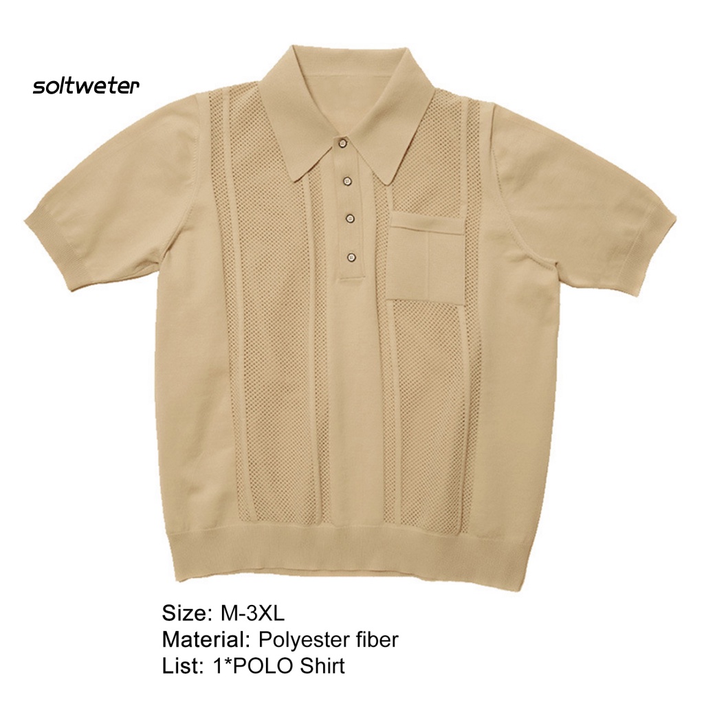 Áo Sơ Mi Tay Ngắn Cổ Bẻ Màu Trơn Thoải Mái Thời Trang Mùa Hè Cho Nam