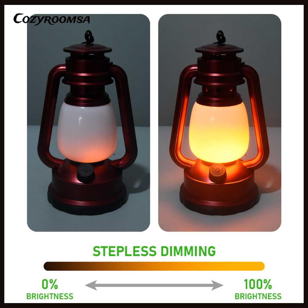 Đèn Cắm Trại 1200mAh Kèm Móc Treo Tiện Dụng