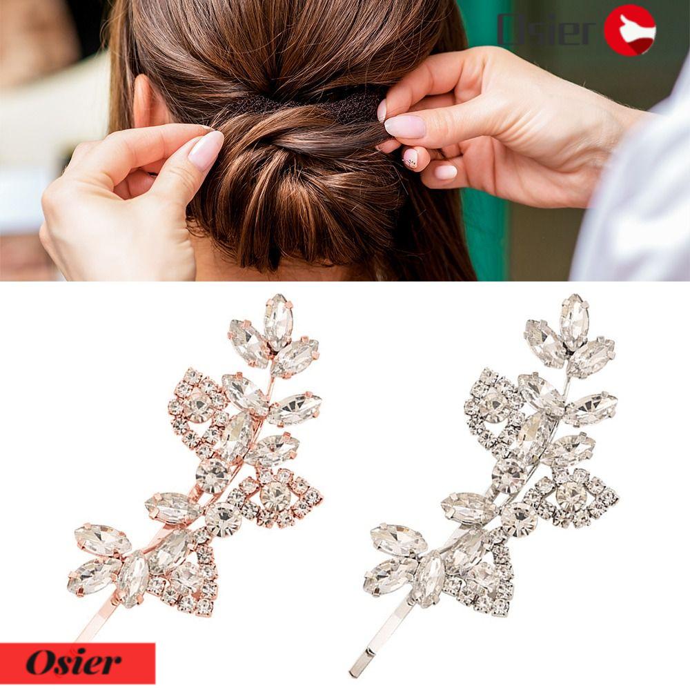 Osier1 2 Cái|Kẹp Tóc Đính Hạt Lấp Lánh Thời Trang Cho Nữ