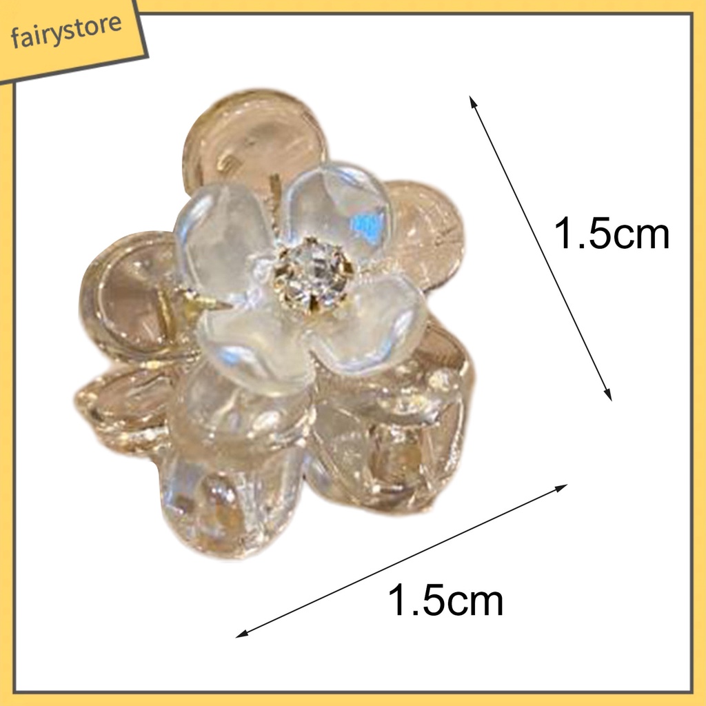 Kẹp Tóc Nhựa Trong Suốt Hình Bông Hoa Ngọt Ngào Cho Bé Gái