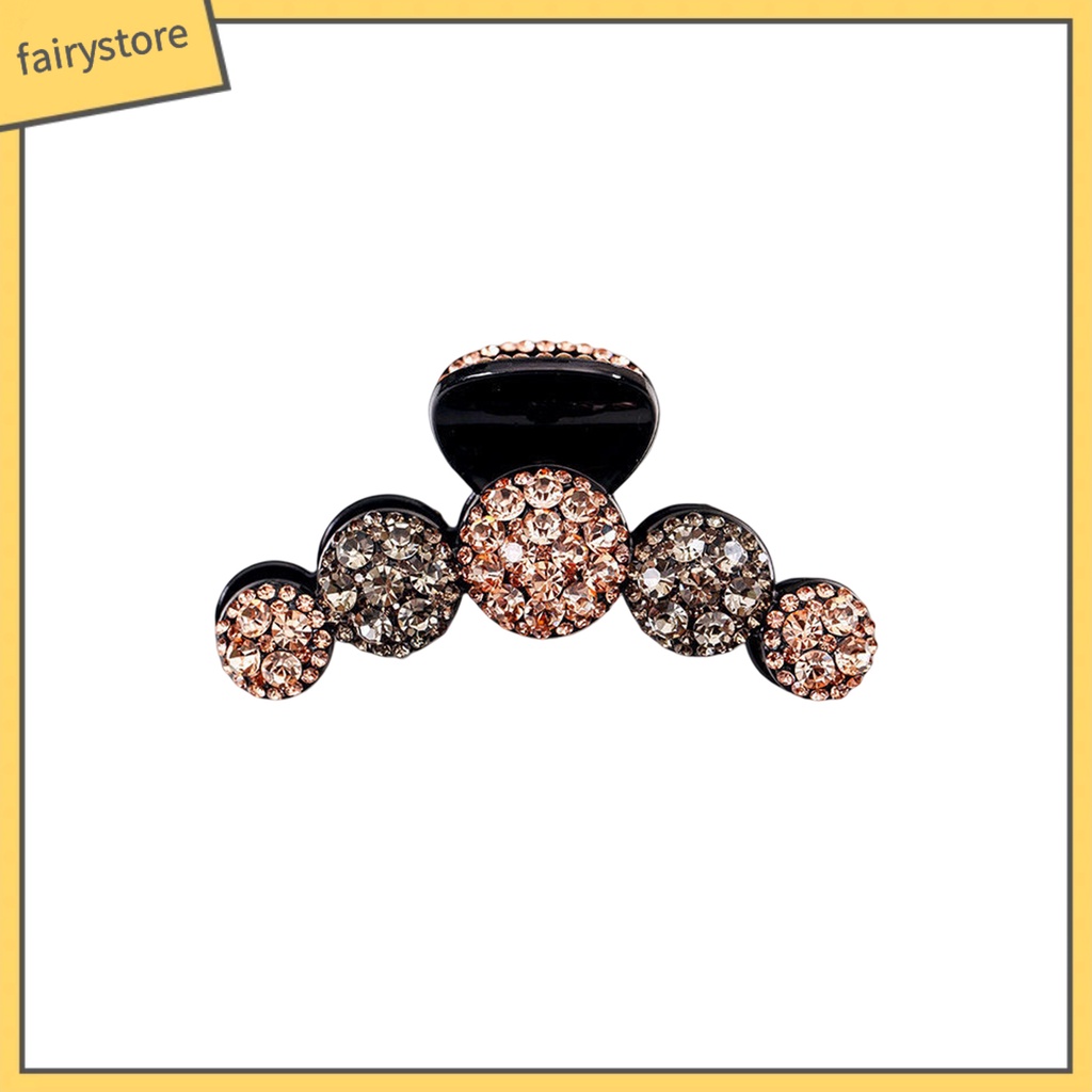 Kẹp Tóc Càng Cua Lớn Đính Đá Sáng Màu Sắc Tươi Sáng