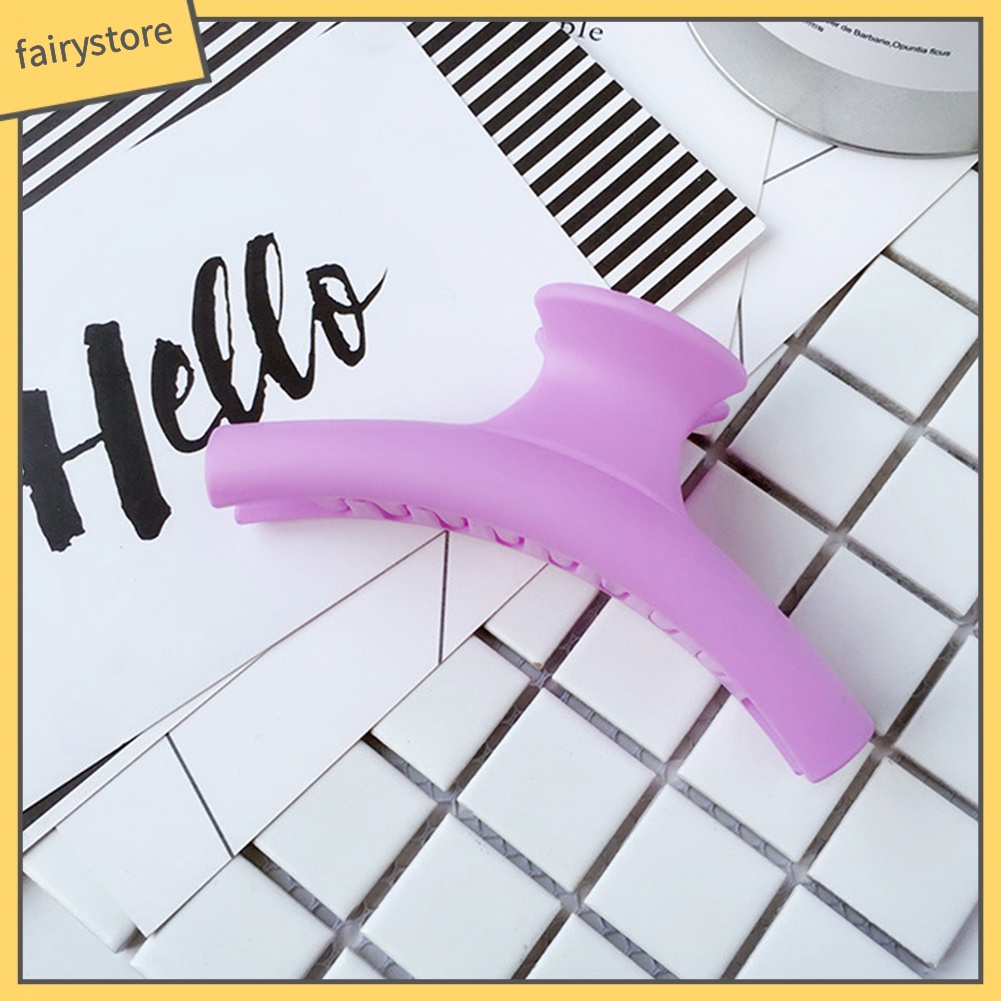 1 Kẹp Tóc Càng Cua Màu Trơn Cỡ Lớn Thời Trang Cho Nữ