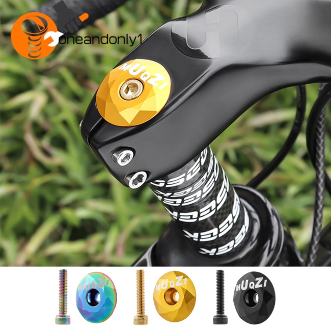 Nắp Gắn Phuộc Trước Xe Đạp Leo Núi Bằng Hợp Kim Nhôm Kèm Ốc Vít Chuyên Dụng Chất Lượng Cao