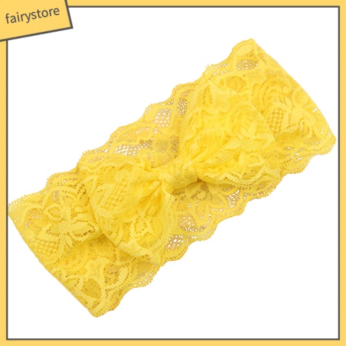 Băng Đô Cài Tóc Phối Nơ Ren Xinh Xắn Cho Bé Gái