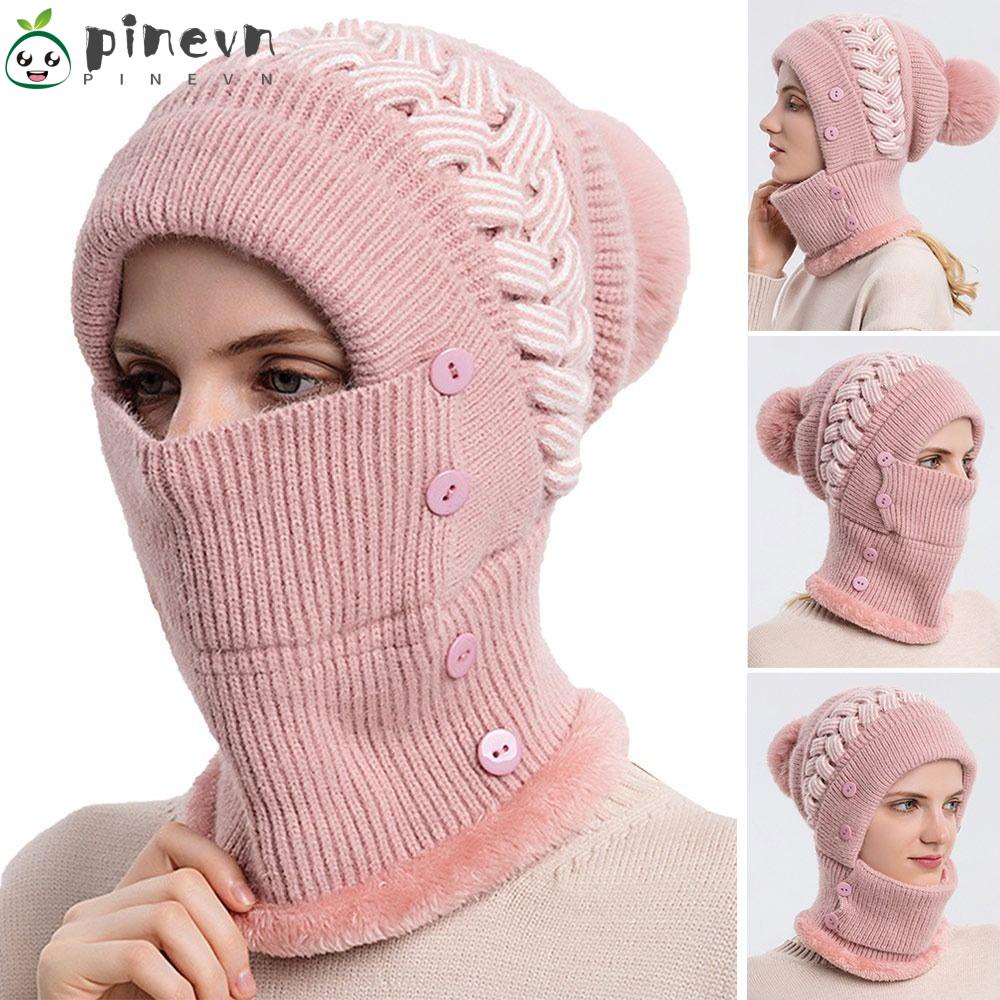 Mũ beanie Kiêm Khăn Choàng Cổ Mềm Mại Giữ Ấm Cho Nam Và Nữ