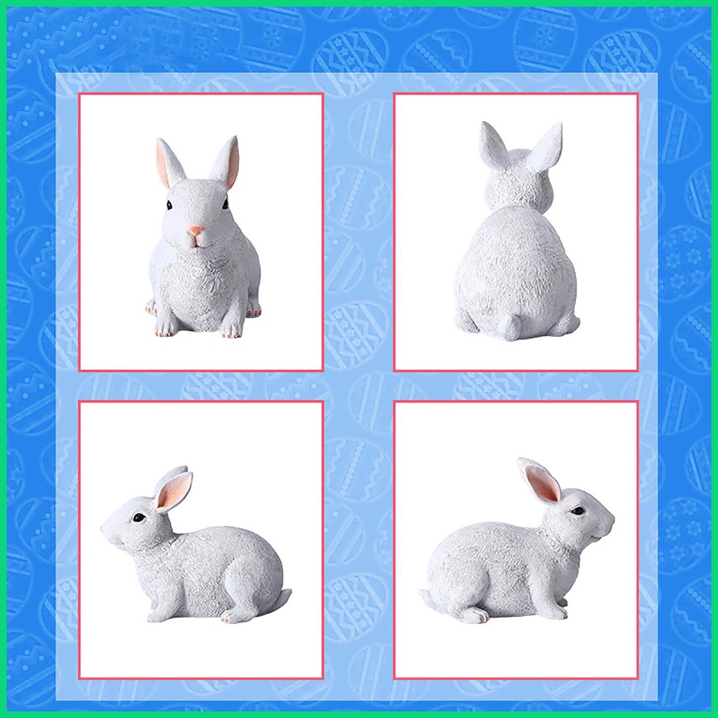 Tượng Hình Thỏ Bunny Dễ Thương Dùng Trang Trí Vườn