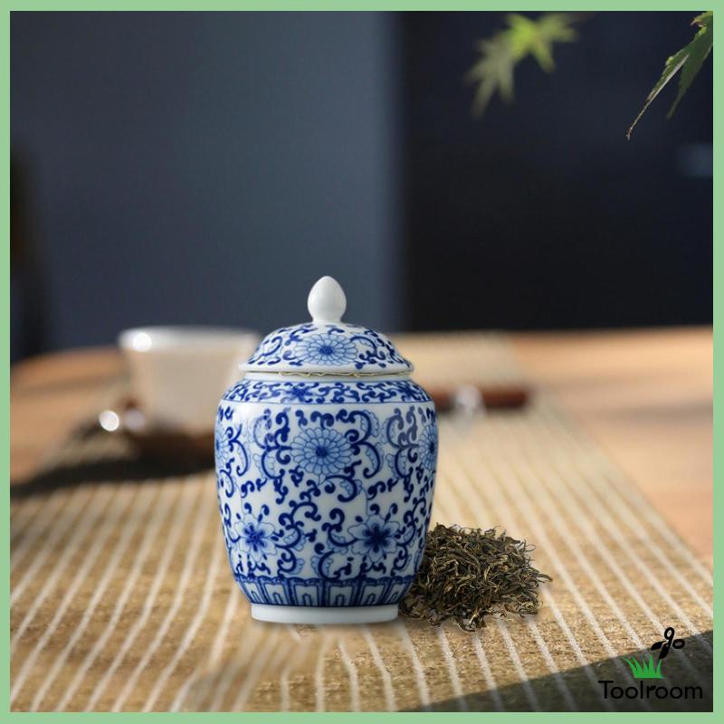 Lọ Gốm Đựng Trà Có Nắp Đậy Tiện Dụng