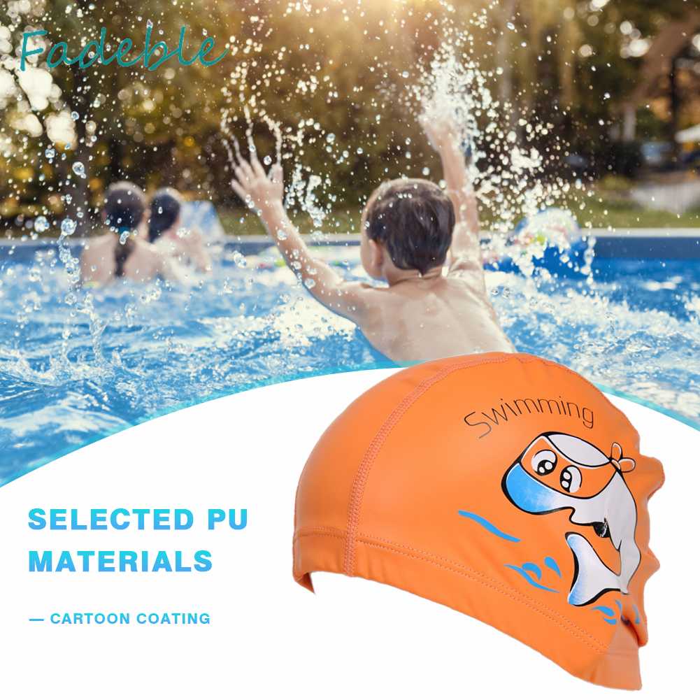 Mũ Bơi Chất Liệu PU Mềm Mại Thoải Mái Cho Bé