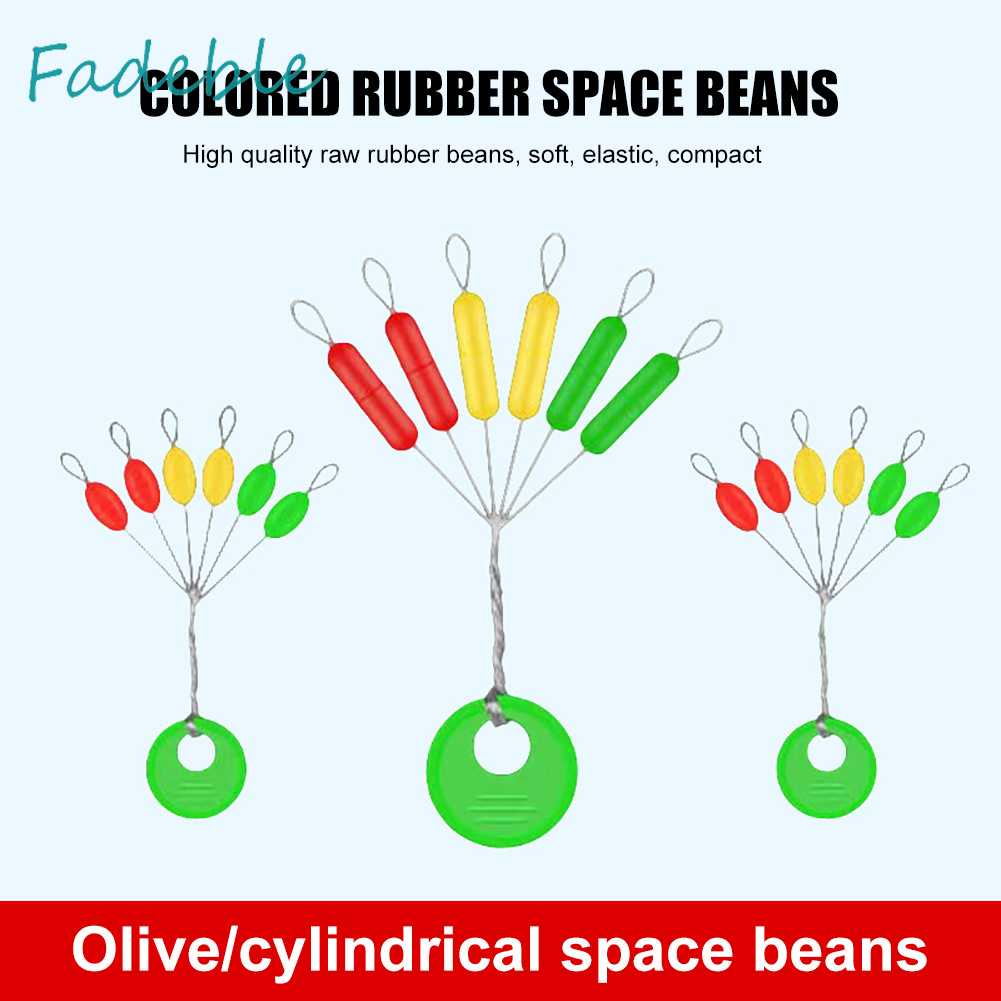 Set 10 / 60 Nút Chặn Dây Câu Hình Trụ Nhiều Màu Sắc