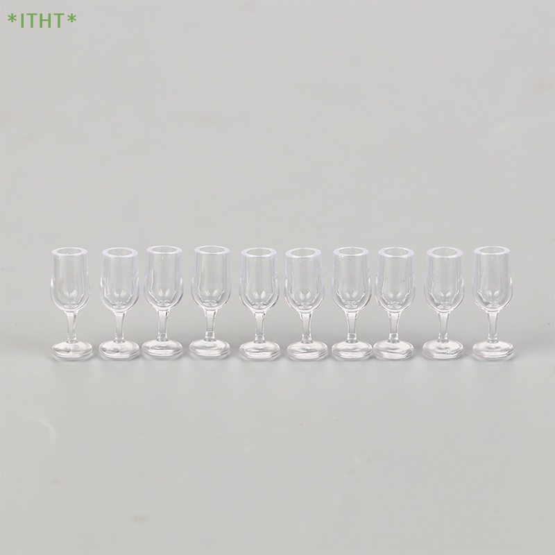 Set 10 Ly Rượu Vang Mini Trang Trí Nhà Búp Bê Mới