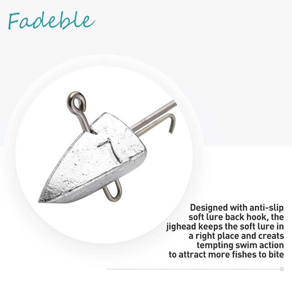 Set 8 Mồi Giả Nhử Cá Đầu Tam Giác Bằng Nhựa Mềm