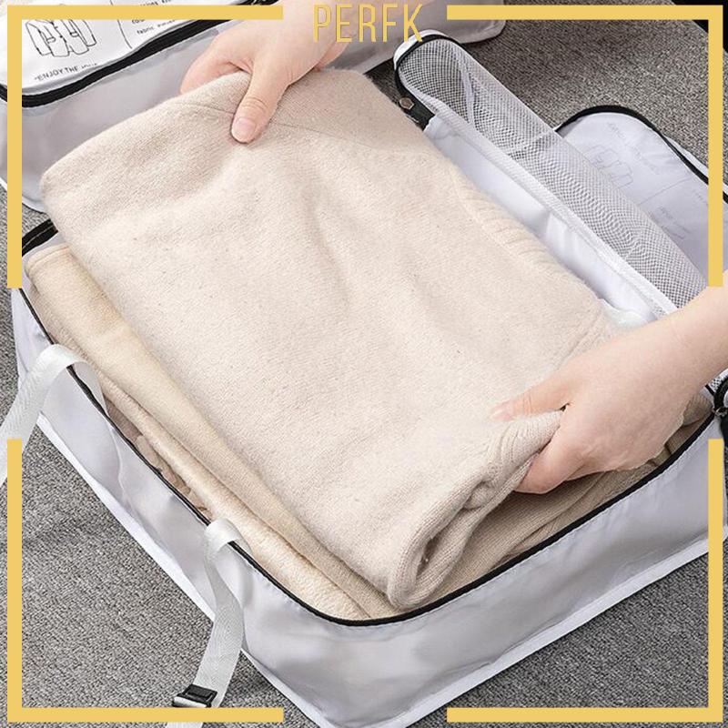 [Perfk] Túi Đựng Đồ Vệ Sinh Gọn Nhẹ Hình Khối Lập Phương Dùng Khi Đi Du Lịch