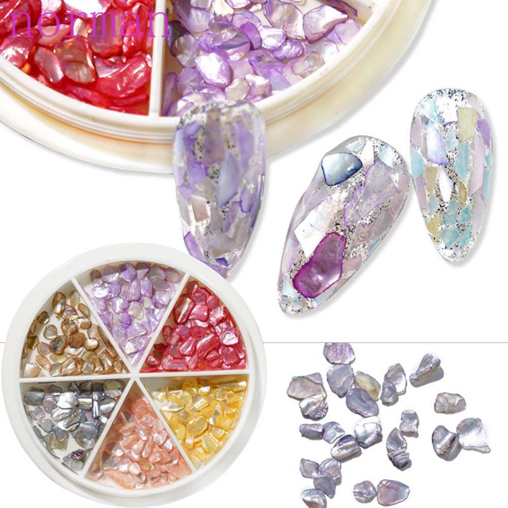 Ốp Lưng NORMAN Cho Điện Thoại|Hạt Kim Tuyến Siêu Mỏng Trang Trí Móng Tay|Miếng Dán Trang Trí Móng Tay Hình Vỏ Sò Độc Đáo