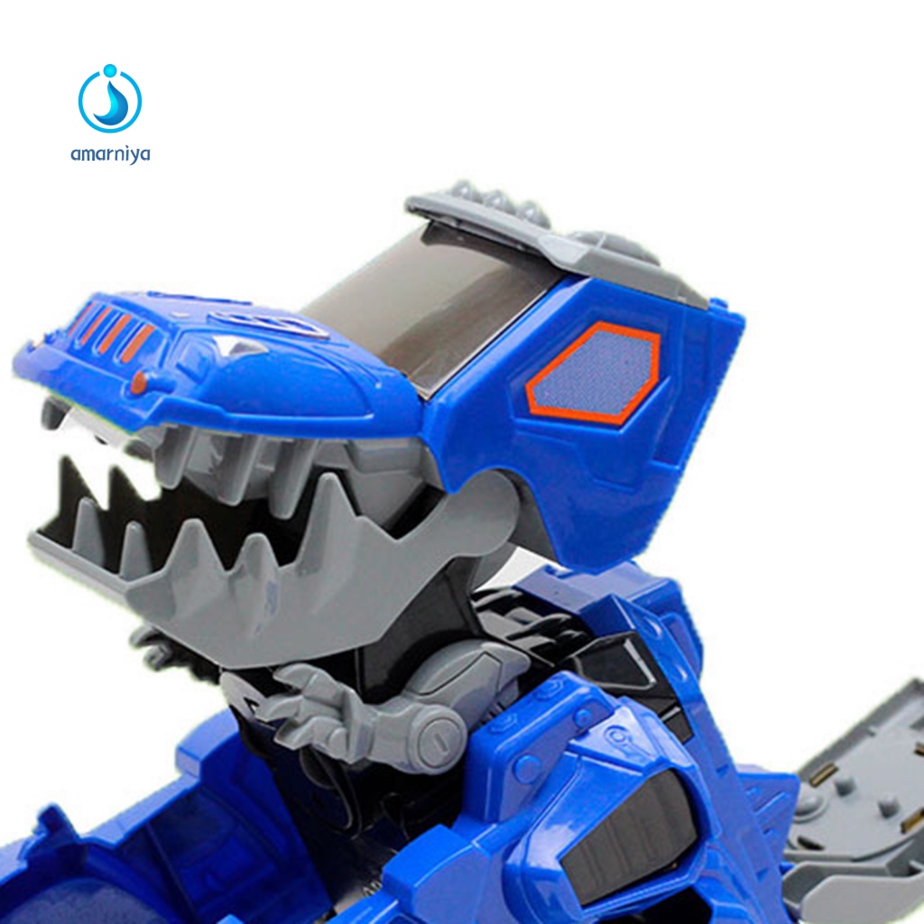 Đồ Chơi Xe Hơi Biến Hình Khủng Long Chống Mài Mòn Có Đèn LED Cho Bé