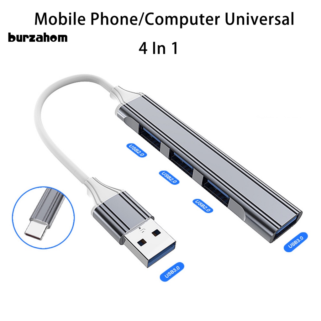 Bộ Chia Cổng USB 3.0 Type-C Tốc Độ Cao Cho Máy Tính