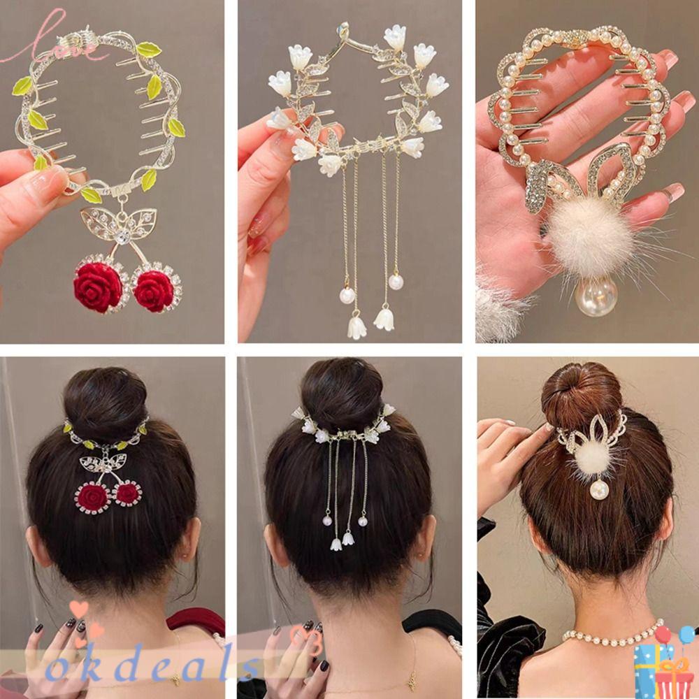 Kẹp Tóc Đuôi Ngựa Phong Cách Cổ Điển