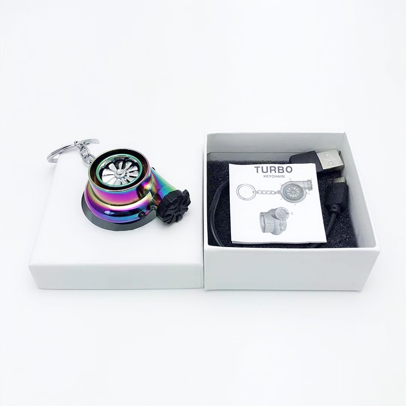 Zr Móc Khóa Xe Hơi Có Đèn Sạc usb Bằng Kim Loại