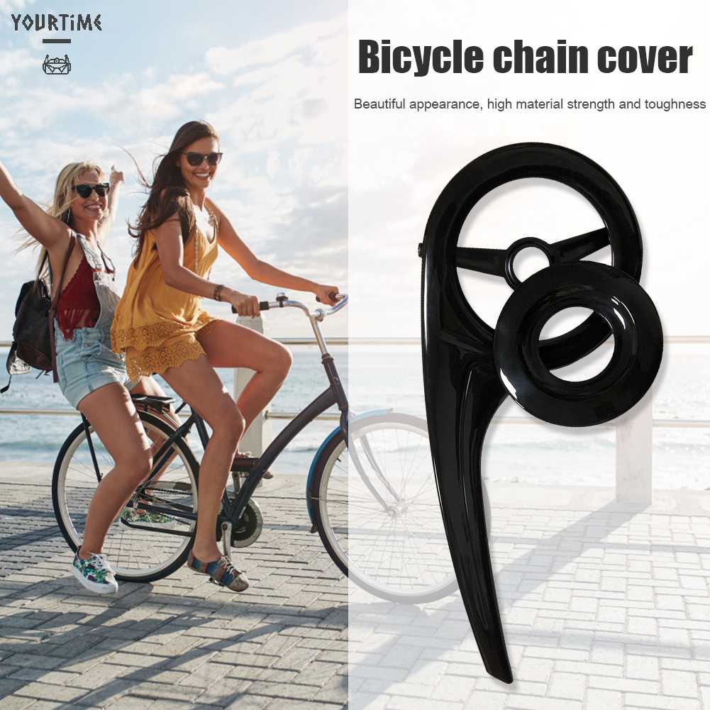 Vỏ Nhựa Bảo Vệ Dây Xích Xe Đạp 40-44 Răng Màu Đen