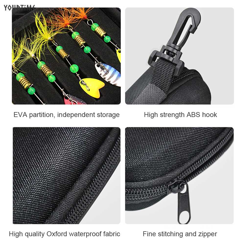 Set 16 Mồi Câu Cá Giả Kèm Túi Đựng Tiện Lợi