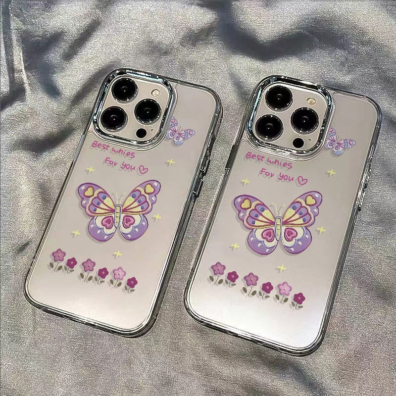 ✅Ốp Điện Thoại Mềm Chống Sốc Họa Tiết Cánh Bướm Đơn Giản Cho Apple Iphone12714Pro Plus 1113 8 9JLP