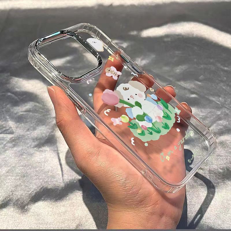 ✅Ốp Điện Thoại Mềm Chống Sốc Họa Tiết Chú Cún Đáng Yêu Cho Iphone 127 814 Pro 1311 plus