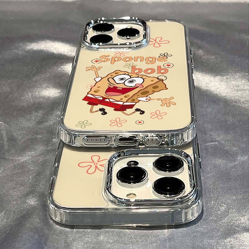 ✅Ốp Điện Thoại Dẻo Họa Tiết Hoạt Hình SpongeBob Chống Sốc Cho iPhone12 11ins Style 8 7HCB 13 14pro7 plus