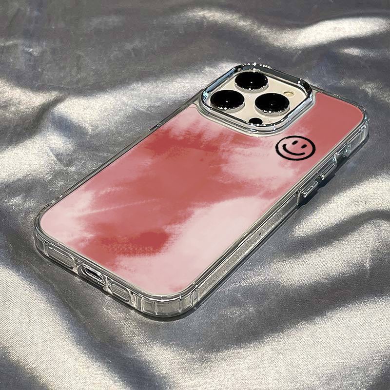 ✅Ốp Điện Thoại Mềm Chống Sốc Họa Tiết Graffiti Màu Hồng Cho Iphone 128 13In 7 max 11 14Pro YKB5