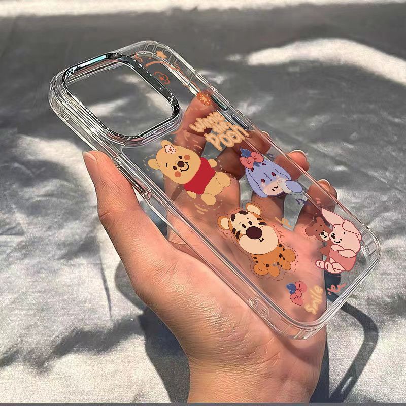 ✅Ốp Điện Thoại Mềm Chống Sốc Hình Gấu Pooh 13 Cho iPhone12 maxins78plus1114pro