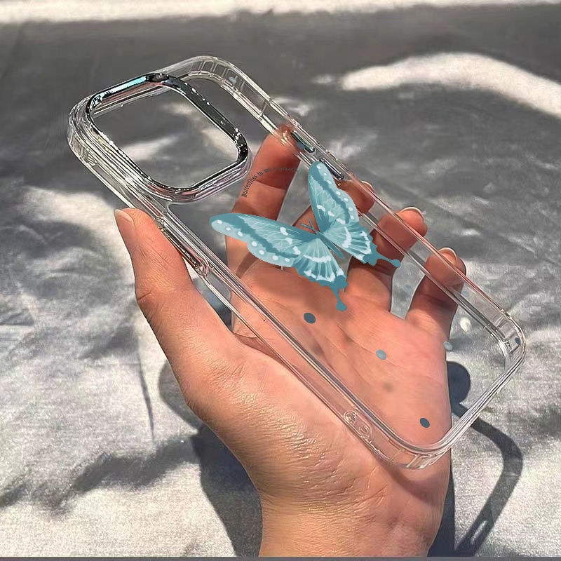 ✅Ốp Điện Thoại Dẻo Họa Tiết Bươm Bướm Đơn Giản Thời Trang Chống Sốc Cho Iphone12 Apple max7 13plus8 / 14pro11xs J2K9