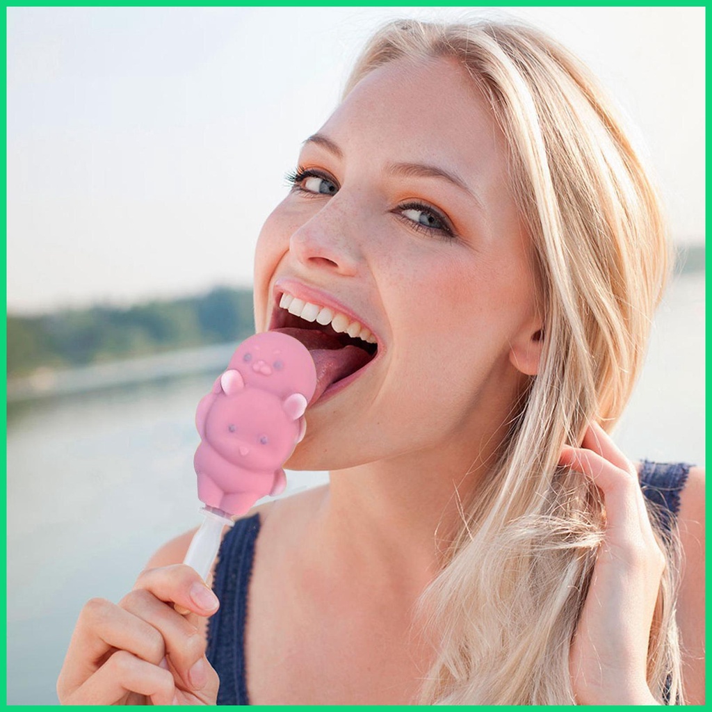 Khuôn Silicone Làm Kem Que Thủ Công Tái Sử Dụng Tiện Lợi