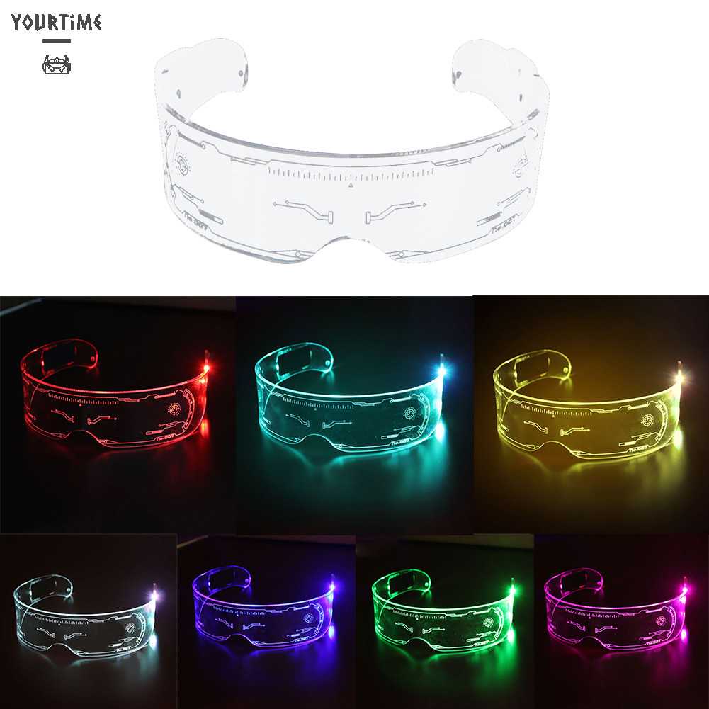 Mắt Kính Gọng Nhựa Acrylic Có Đèn LED Phát Sáng Độc Đáo