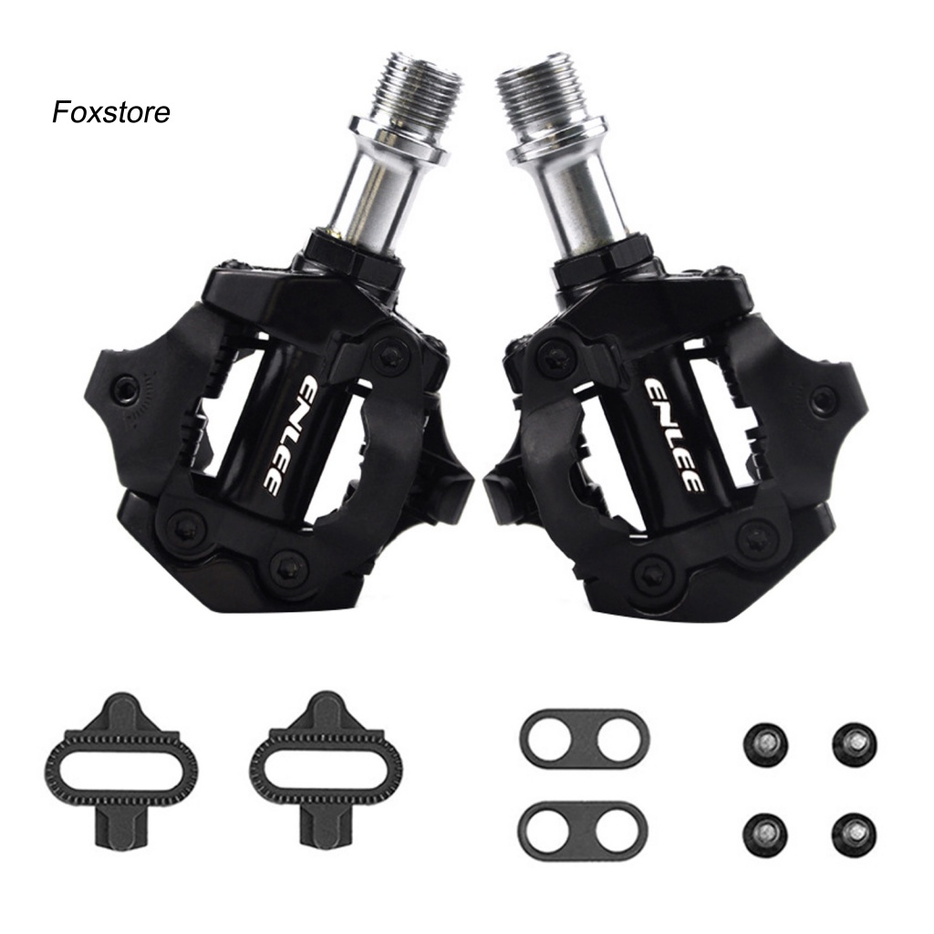 1 Cặp Bàn Đạp Xe Đạp Bằng Hợp Kim Nhôm Tự Khóa Chất Lượng Cao