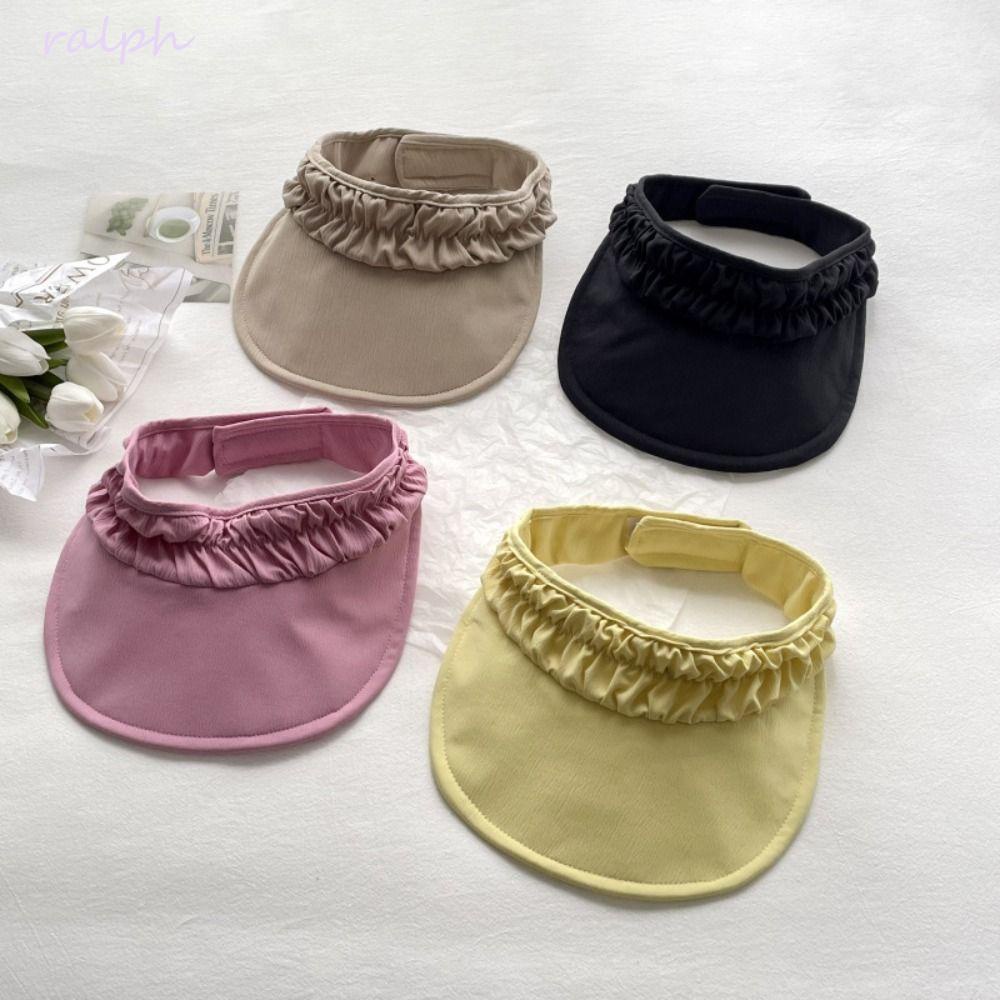 Mũ Chống Nắng Hai Mặt Màu Trơn Có Thể Điều Chỉnh Kích Thước Dành Cho Nữ