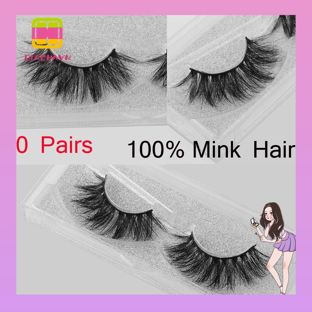 Set 10 Cặp Lông Mi Giả SKONHED Mềm Mại Dày Dặn 100% Lông Chồn Dành Cho Trang Điểm