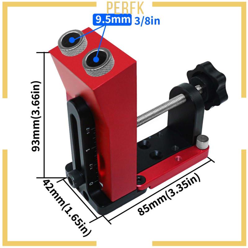 [Perfk] Dụng Cụ Định Vị Lỗ Xiên Đục Lỗ Bỏ Túi Có Thể Điều Chỉnh
