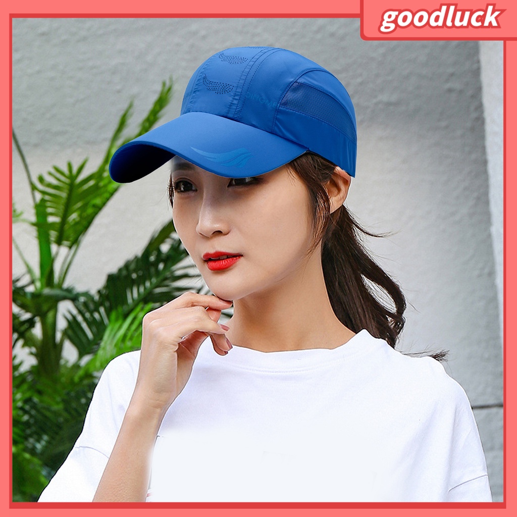 [GLO] Mũ Lưỡi Trai Thể Thao Phối Lưới Chống Nắng Ghép Nối Dài Vành Hình Học Có Thể Điều Chỉnh Cho Mùa Hè