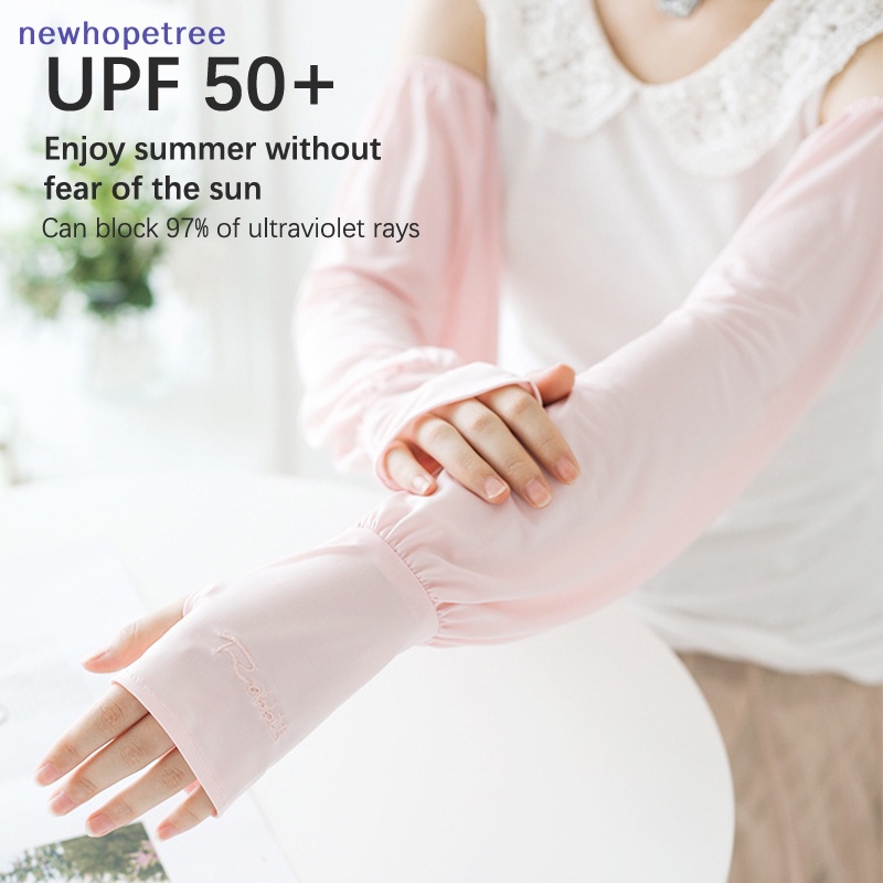 1 Cặp Găng Tay Dài Bằng Lụa Lạnh Thời Trang Unisex