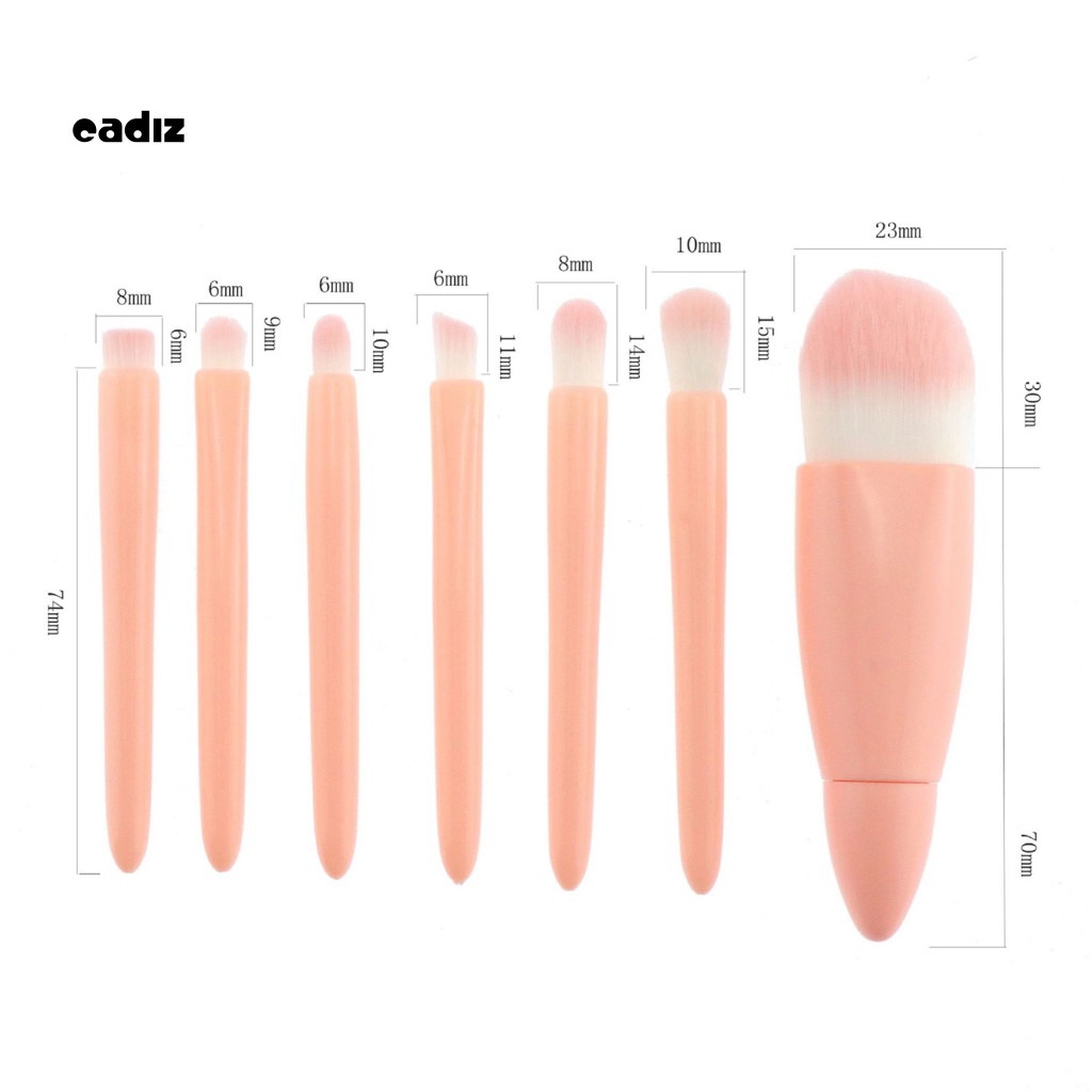 Bộ 7 Cọ Trang Điểm Mềm Mại Có Thể Tái Sử Dụng Cho Salon Làm Đẹp