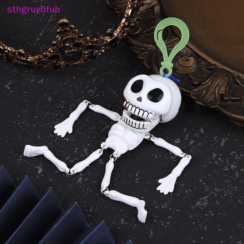 Mô Hình Đầu Lâu Dây Kéo Trang Trí Halloween