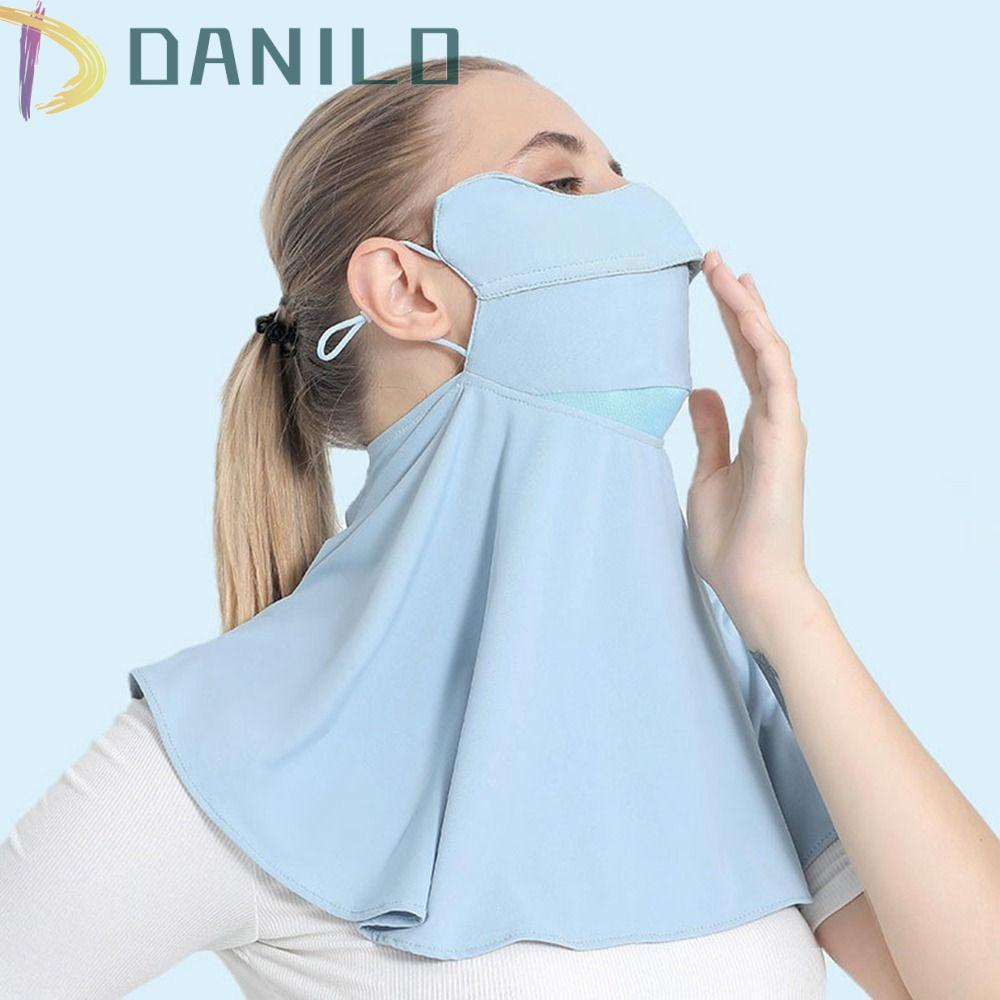 Danilo Khăn Choàng Cổ Vải Lụa Lạnh Màu Trơn Chống Tia UV Chống Gió Bảo Vệ Cổ Dùng Khi Đạp Xe / Leo Núi Mùa Hè Cho Nam