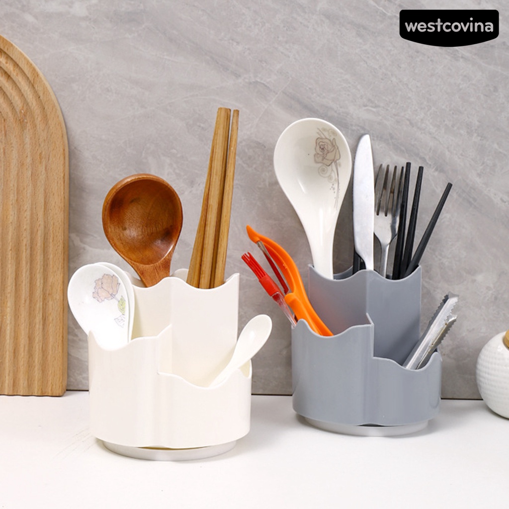 [WSTN]✎Giá Đỡ Cọ Trang Điểm Bằng Nhựa Cỡ Lớn Có Thể Xoay Tiện Dụng