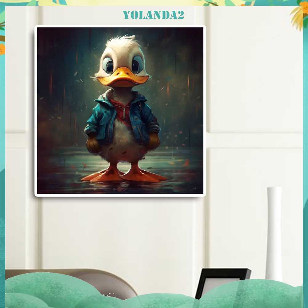 Tranh Đính Đá Kim Cương Toàn Bộ 5D DIY Hình Vẽ Vịt Donald