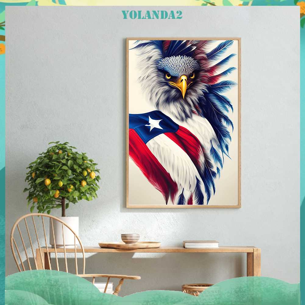 Tranh Đính Đá Kim Cương Toàn Bộ 5D DIY Hình Chim Đại Bàng