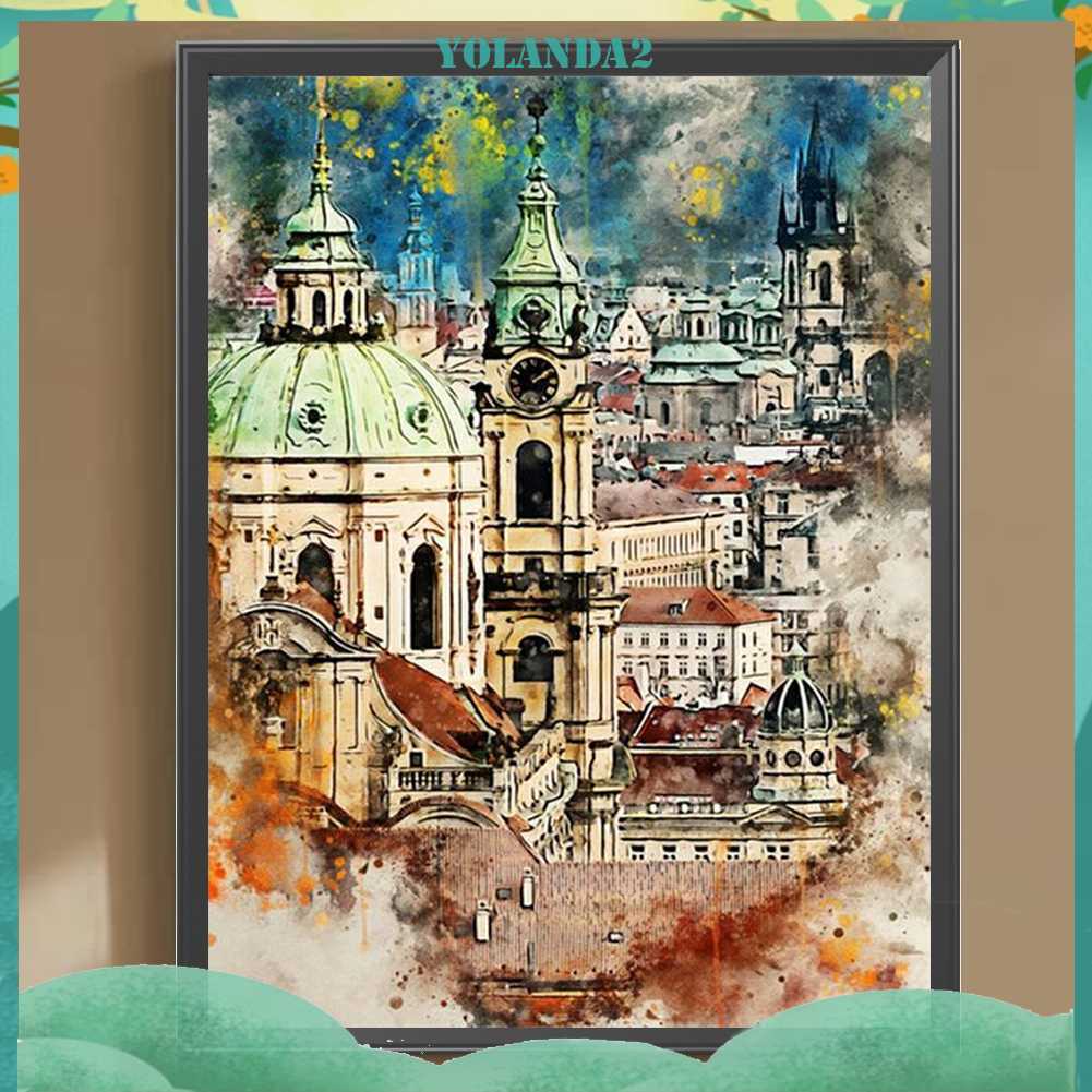 Tranh Đính Đá Kim Cương Toàn Bộ 5D DIY Hình Vẽ Phong Cảnh Trang Trí Nhà Cửa